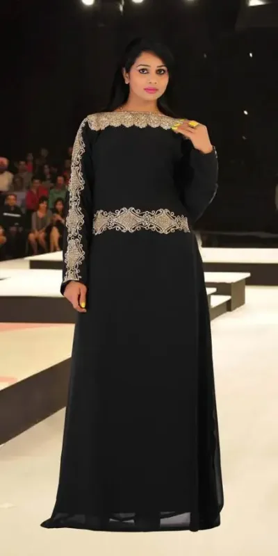 Picture of Radhe Designer Multicolor Georgette Kaftan Dress for Women - F5600