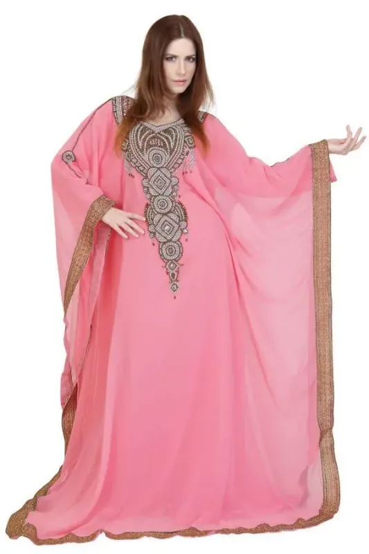 Picture of Radhe Designer Multicolor Georgette Kaftan Dress for Women - F5596