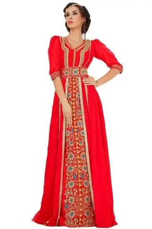Picture of Radhe Designer Blue Georgette Kaftan Dress for Women - F5597