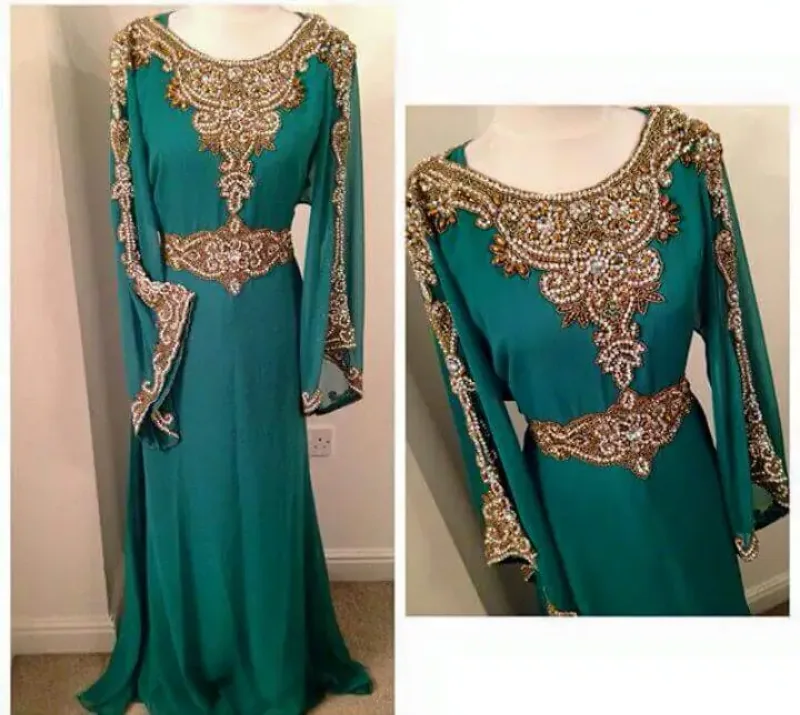 Picture of Radhe Designer Multicolor Georgette Kaftan Dress for Women - F5610