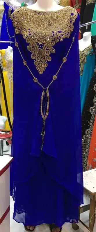 Picture of Radhe Designer Multicolor Georgette Kaftan Dress for Women - F5611