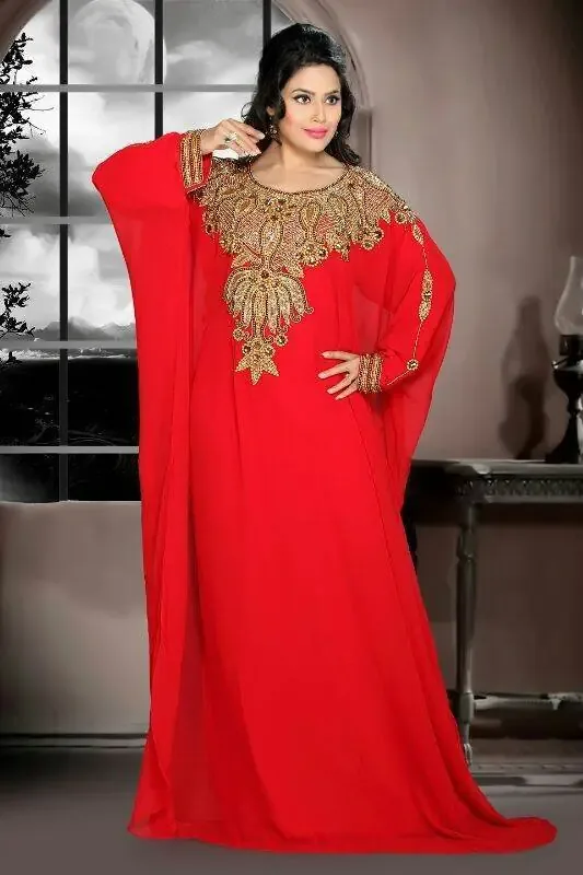 Picture of Radhe Designer Blue Georgette Kaftan Dress for Women - F5614