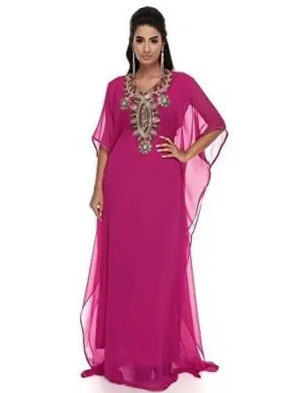Picture of Radhe Designer Multicolor Georgette Kaftan Dress for Women - F5626