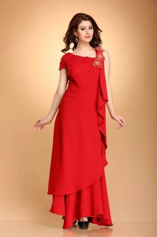 Picture of Radhe Designer Multicolor Georgette Kaftan Dress for Women - F5651