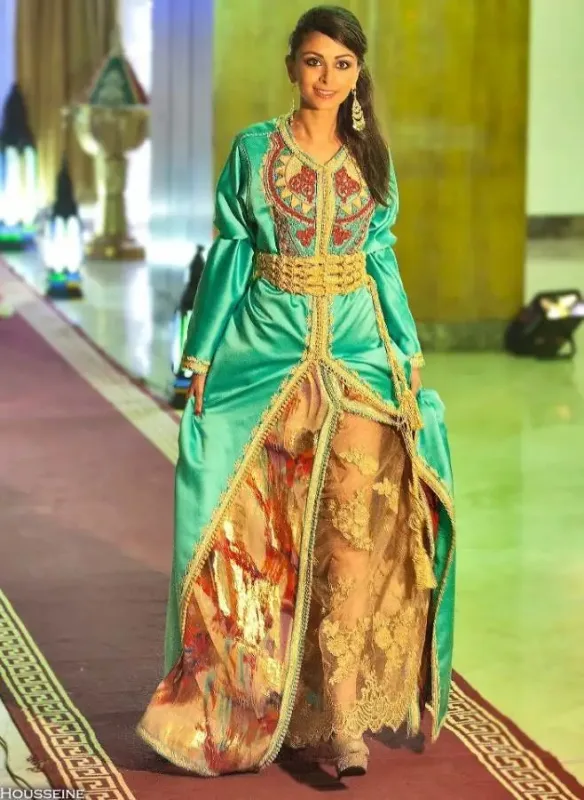 Picture of Radhe Designer Multicolor Georgette Kaftan Dress for Women - F5673