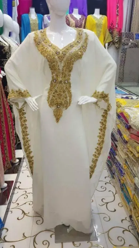 Picture of Radhe Designer Pink Cotton Kaftan Dress for Women - F5688