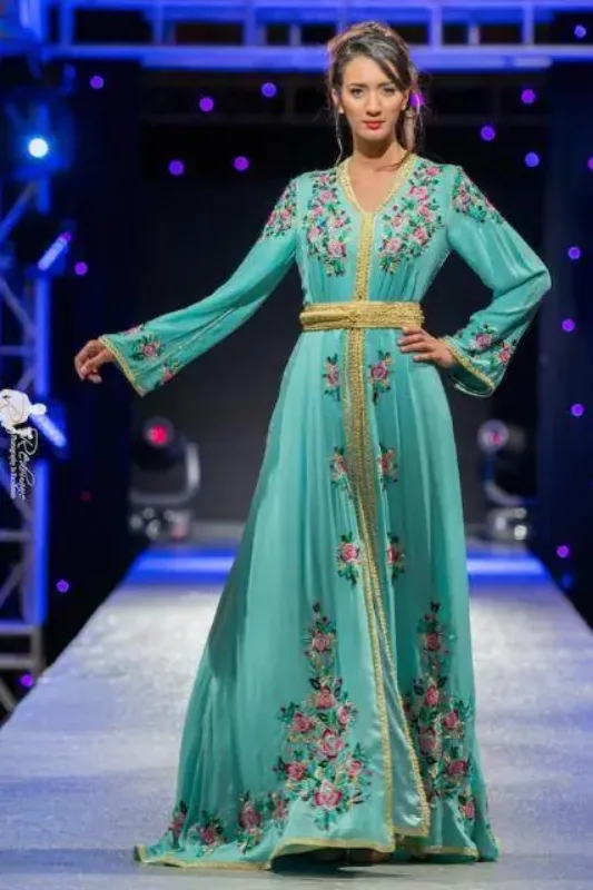 Picture of Radhe Designer Multicolor Georgette Kaftan Dress for Women - F5696
