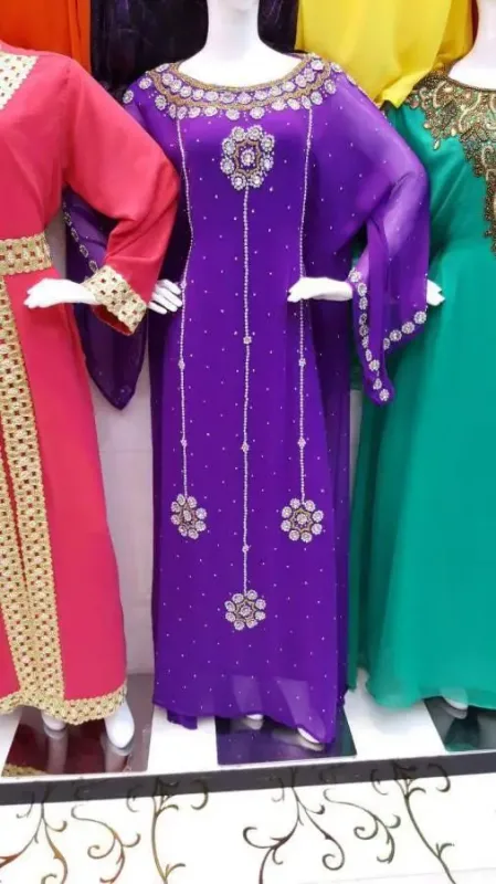 Picture of Radhe Designer Blue Georgette Kaftan Dress for Women - F5699