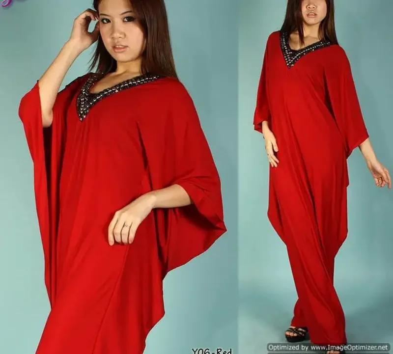 Picture of Radhe Designer Green Georgette Kaftan Dress for Women - F5617
