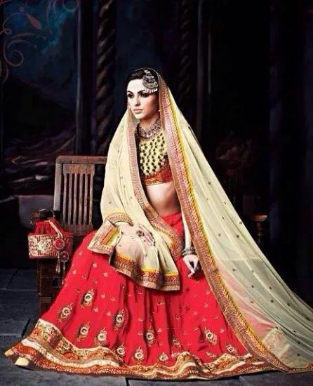 Picture of bollywood choli indian designer sari silk traditional l