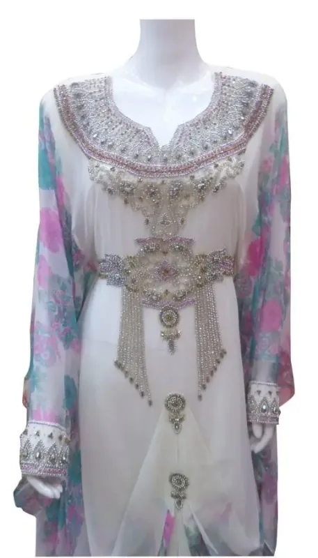 Picture of Radhe Designer Multicolor Georgette Kaftan Dress for Women - F4701