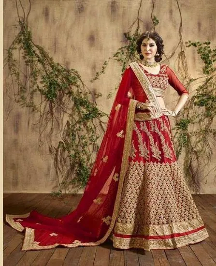 Picture of indian bollywood designer lehengapakistani wedding brid