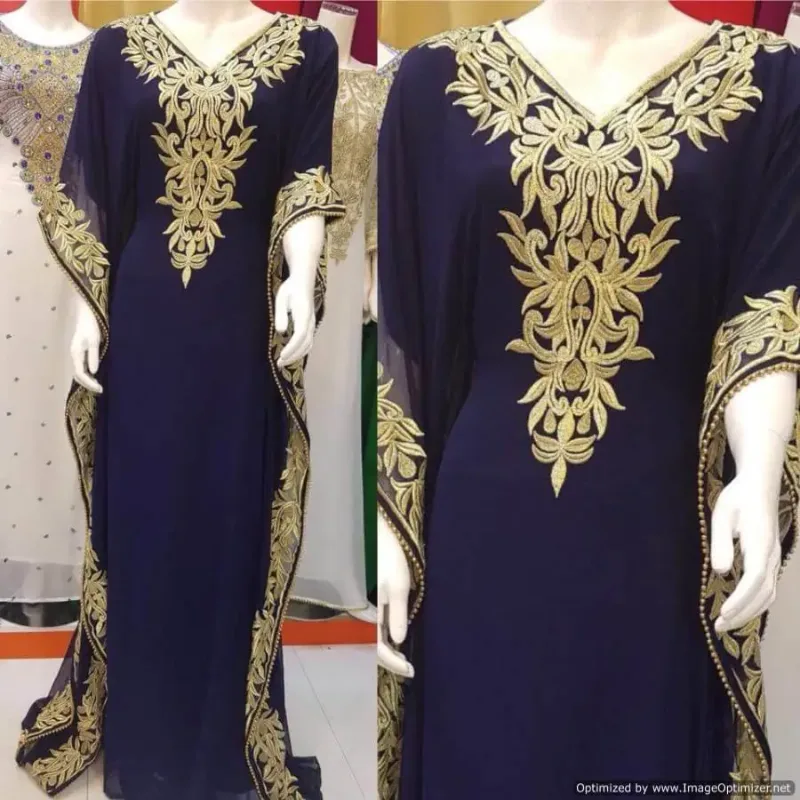 Picture of Radhe Designer Multicolor Georgette Kaftan Dress for Women - F2485