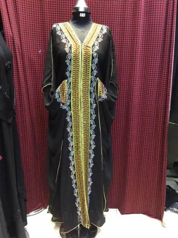Picture of Radhe Designer Yellow Georgette Kaftan Dress for Women - F9322
