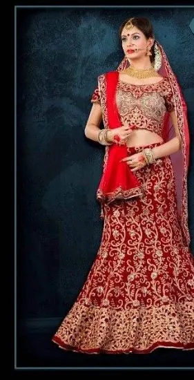Picture of arkita trend setter lehenga choli style georgette sari 