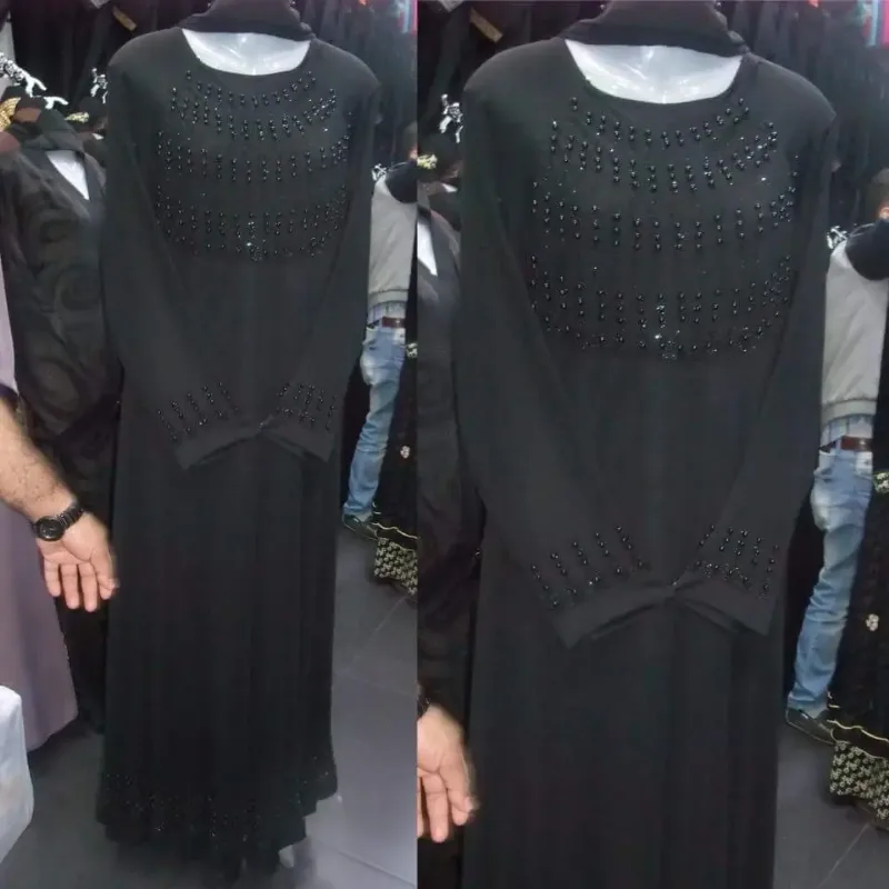 Picture of Radhe Designer Black Georgette Kaftan Dress for Women - F3194