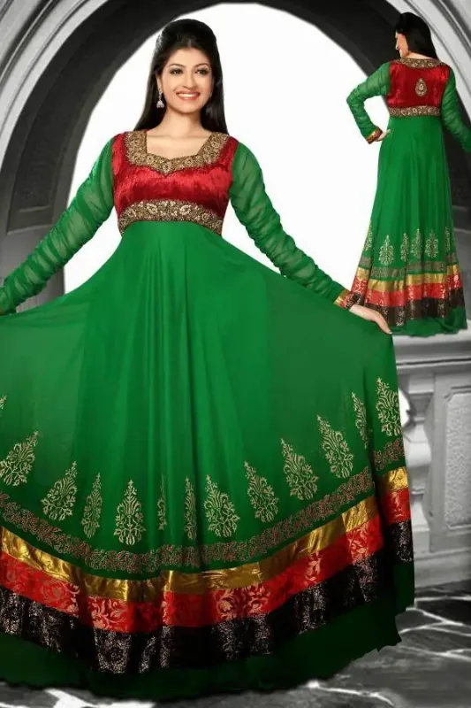 Picture of Multi Color Georgette Kaftan Dress for Women - Look 8757