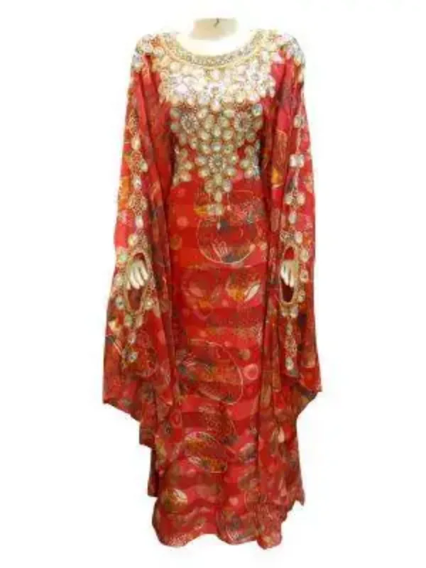 Picture of Radhe Designer Multicolor Georgette Kaftan Dress for Women - F9349