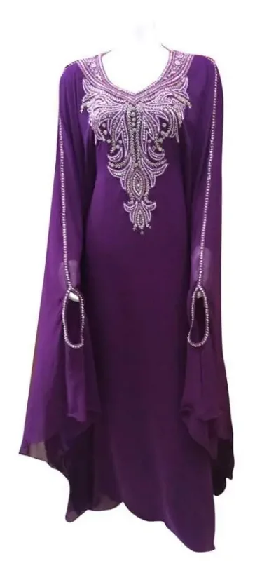 Picture of Radhe Designer Multicolor Georgette Kaftan Dress for Women - F9828
