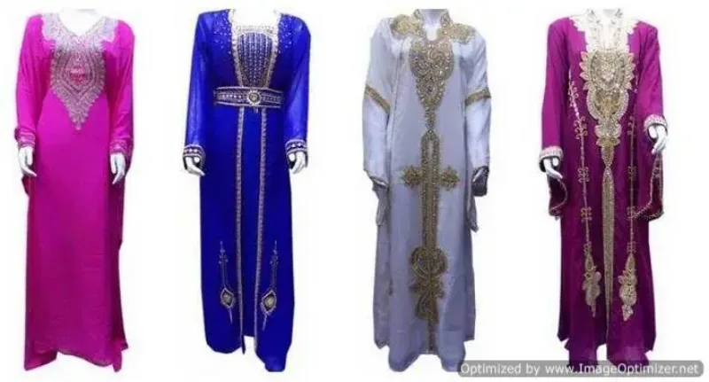 Picture of Radhe Designer Multicolor Georgette Kaftan Dress for Women - F10242