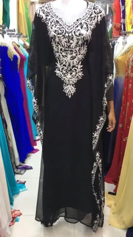 Picture of Radhe Designer Multicolor Georgette Kaftan Dress for Women - F1855