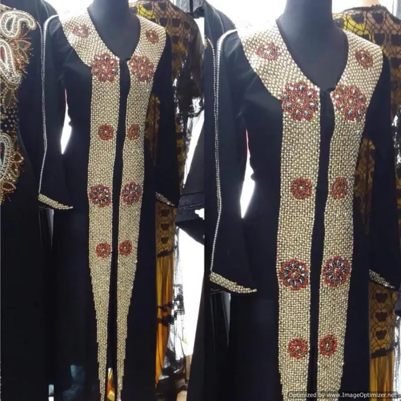 Picture of Radhe Designer Black Georgette Kaftan Dress for Women - F3313