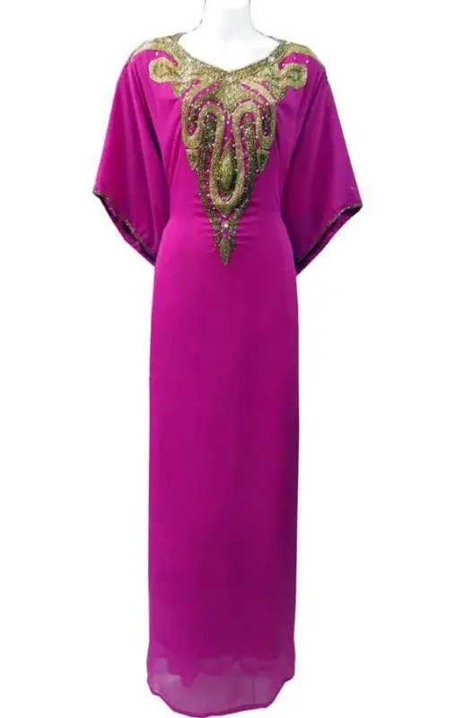 Picture of Radhe Designer Multicolor Georgette Kaftan Dress for Women - F4934