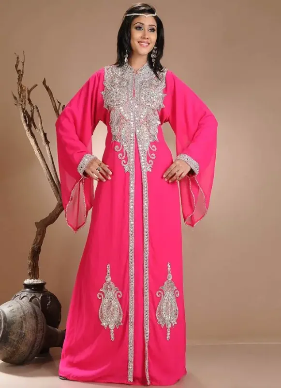 Picture of Radhe Designer Purple Georgette Kaftan Dress for Women - F10716
