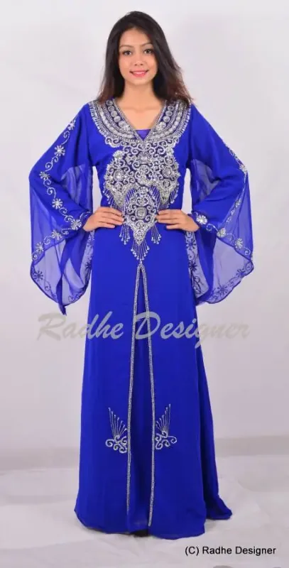 Picture of Radhe Designer Pink Cotton Kaftan Dress for Women - Y667
