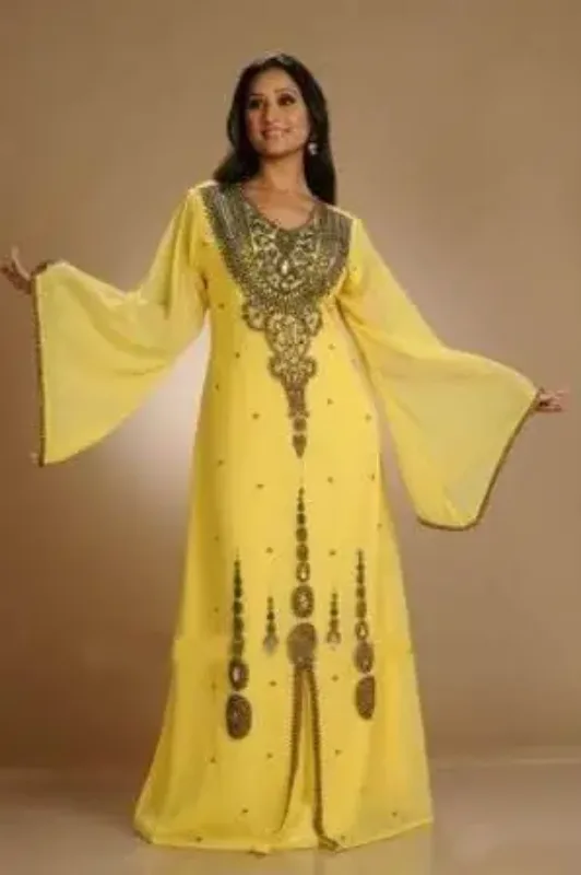 Picture of Radhe Designer Multicolor Georgette Kaftan Dress for Women - F10684