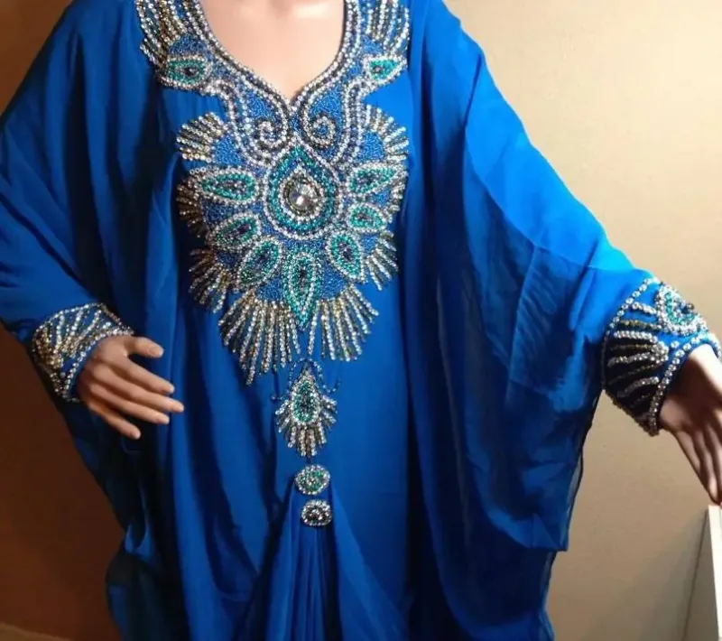 Picture of Radhe Designer Multicolor Georgette Kaftan Dress for Women - F7920