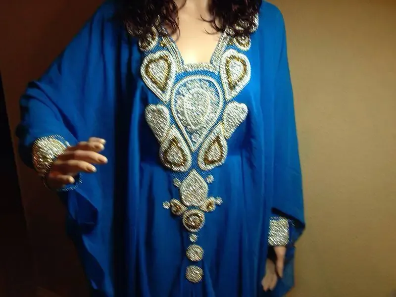 Picture of Radhe Designer Multicolor Georgette Kaftan Dress for Women - F7965