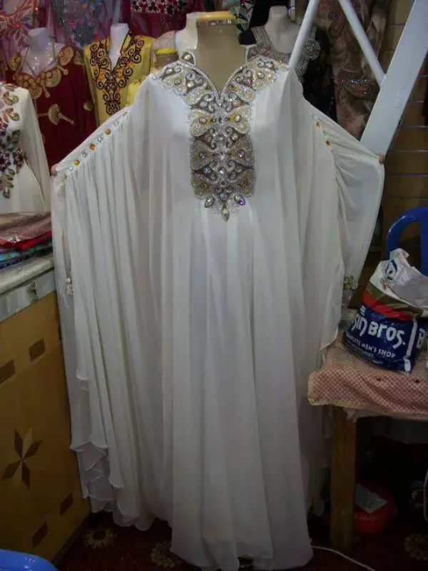 Picture of Radhe Designer Pink Cotton Kaftan Dress for Women - F7963