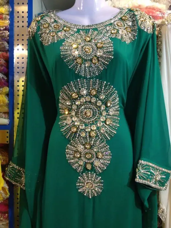 Picture of Radhe Designer Black Georgette Kaftan Dress for Women - F7964