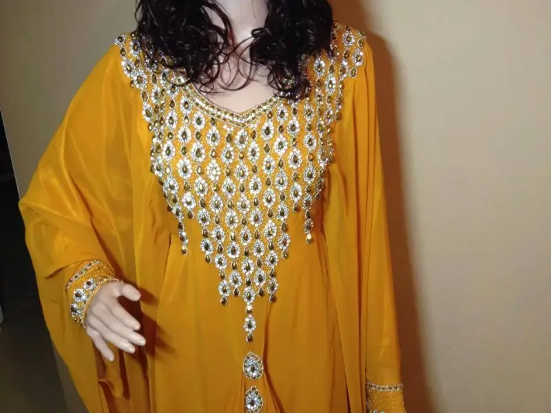 Picture of Radhe Designer Multicolor Georgette Kaftan Dress for Women - F7985