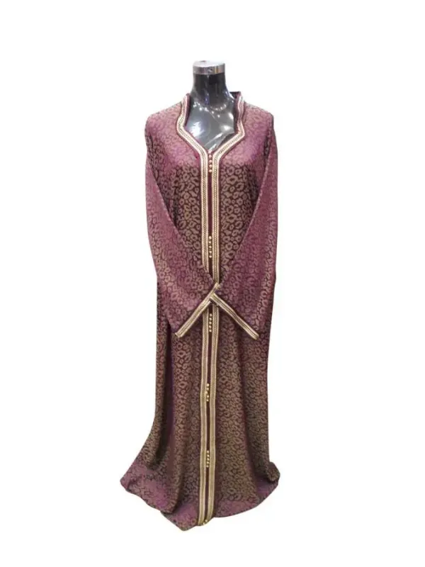 Picture of Purple Georgette Kaftan Dress for Women - Look 8817