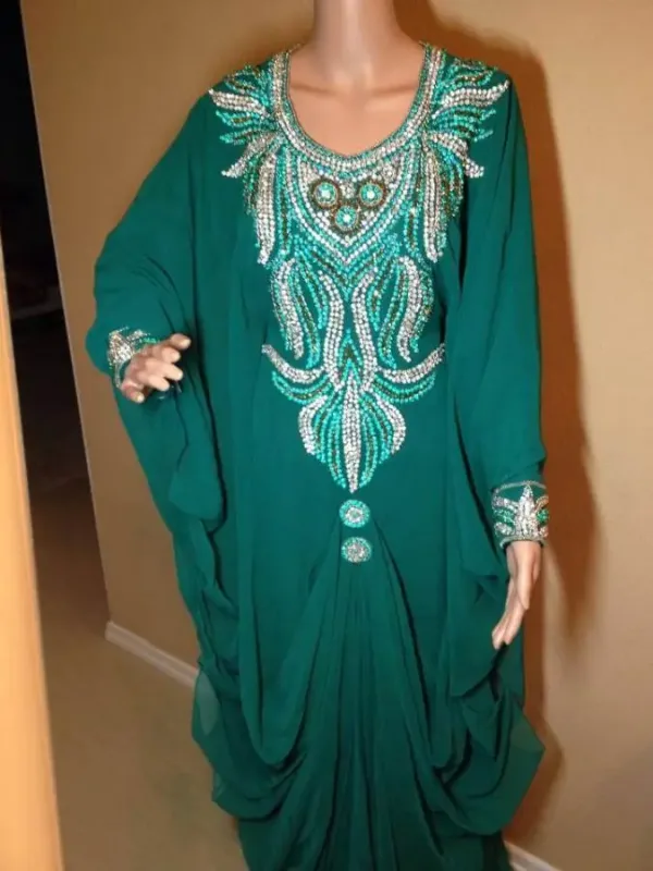 Picture of Radhe Designer Multicolor Georgette Kaftan Dress for Women - F7987