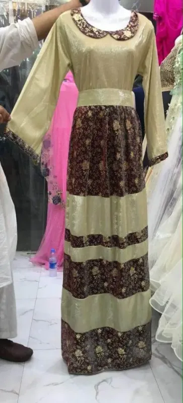 Picture of Pink Cotton Kaftan Dress for Women - Look 8820