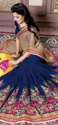 Picture of asian bridal saree design wedding indian bollywood pure