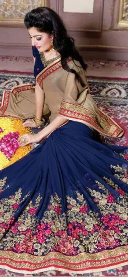 Picture of asian bridal saree design wedding indian bollywood pure