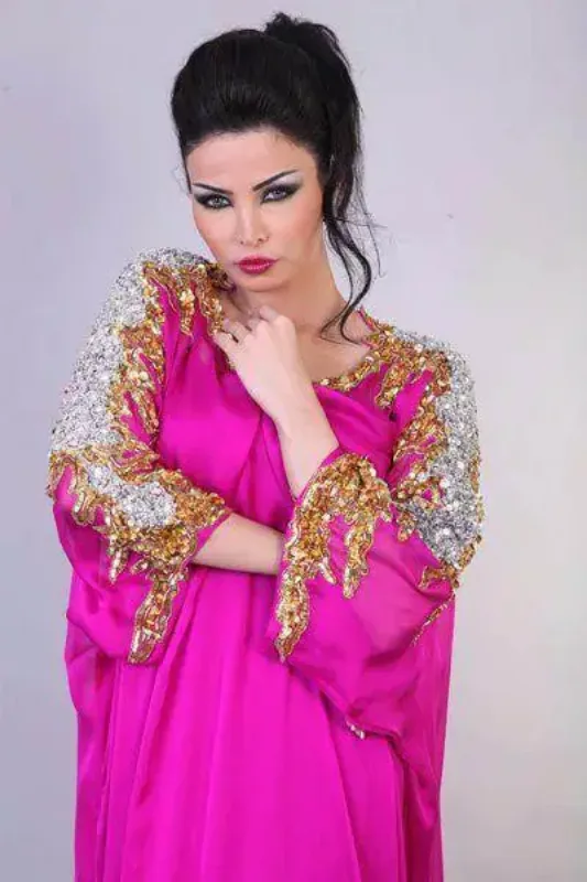 Picture of Radhe Designer Multicolor Georgette Kaftan Dress for Women - F8005