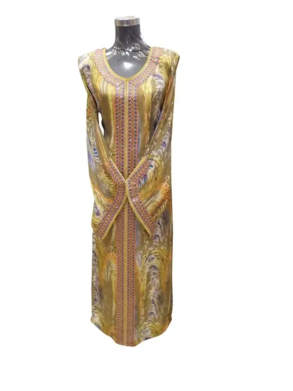 Picture of Multi Color Georgette Kaftan Dress for Women - Look 8838