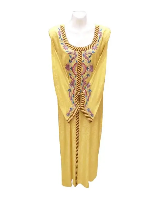 Picture of Purple Georgette Kaftan Dress for Women - Look 8843
