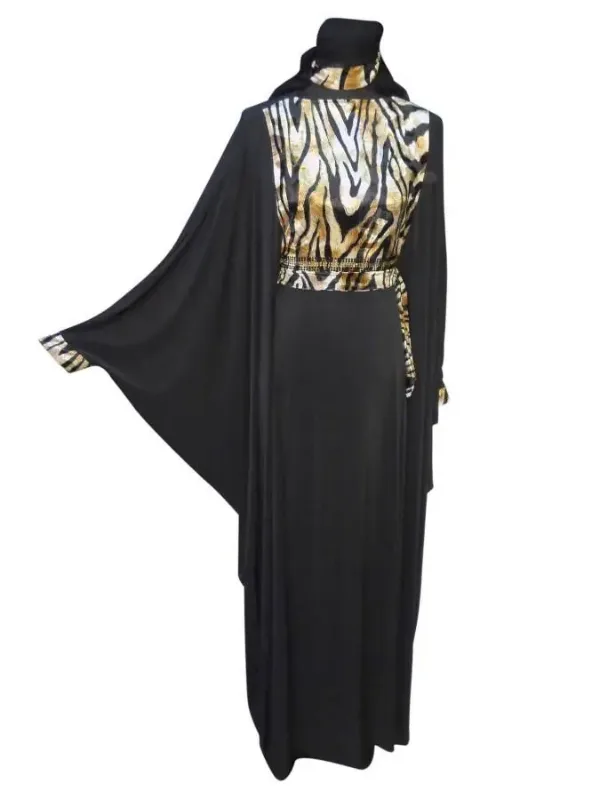 Picture of White Georgette Kaftan Dress for Women - Look 8849