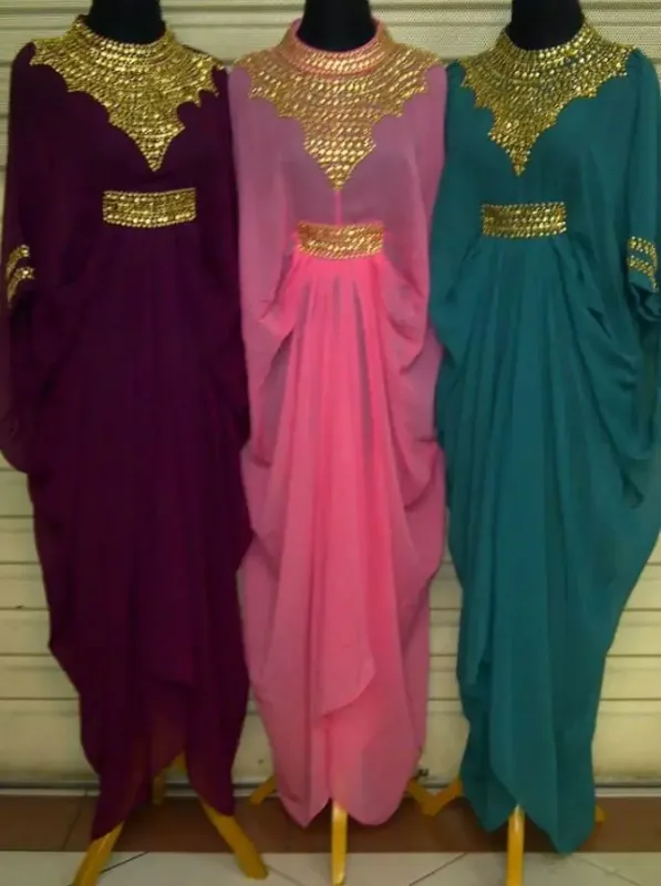Picture of Radhe Designer Blue Georgette Kaftan Dress for Women - F8042
