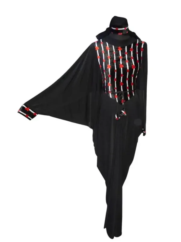 Picture of Black Georgette Kaftan Dress for Women - Look 8865