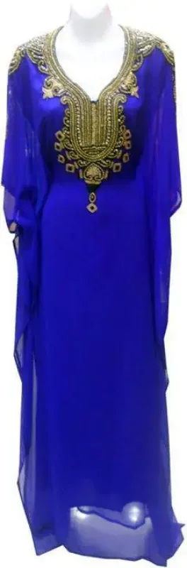 Picture of Radhe Designer Multicolor Georgette Kaftan Dress for Women - F8053