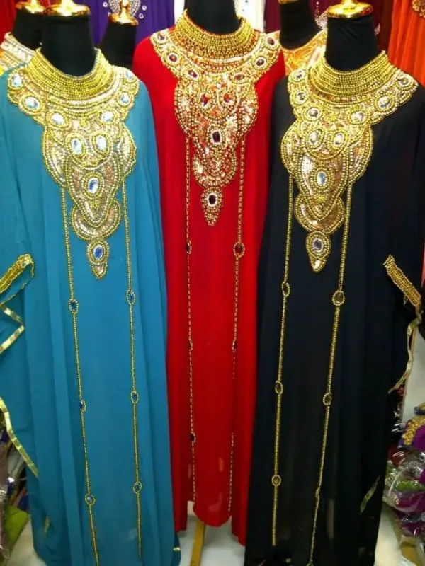 Picture of Radhe Designer Multicolor Georgette Kaftan Dress for Women - F8096