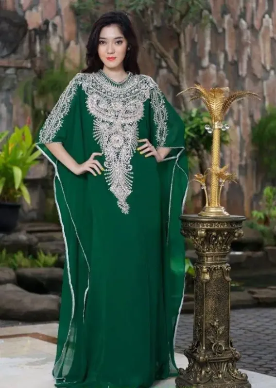 Picture of Radhe Designer Black Georgette Kaftan Dress for Women - F8128