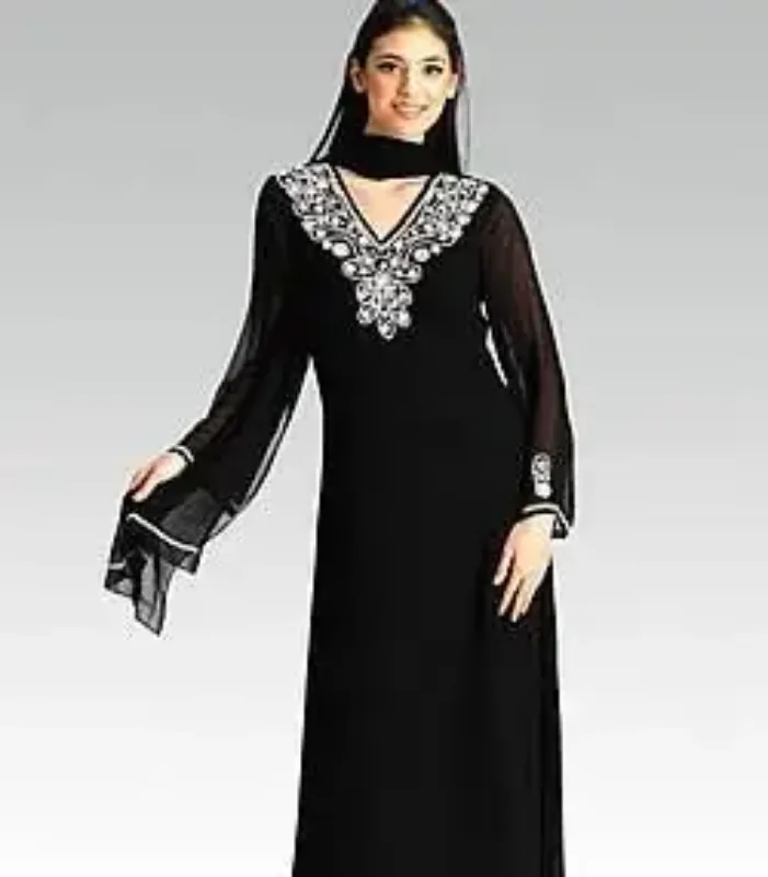 Picture of Radhe Designer Multicolor Georgette Kaftan Dress for Women - F8124